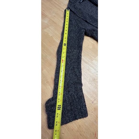 Express Wool Mohair Blend Gray Cardigan Sweater Shawl Collar Long Sleeve Size L - Picture 4 of 11